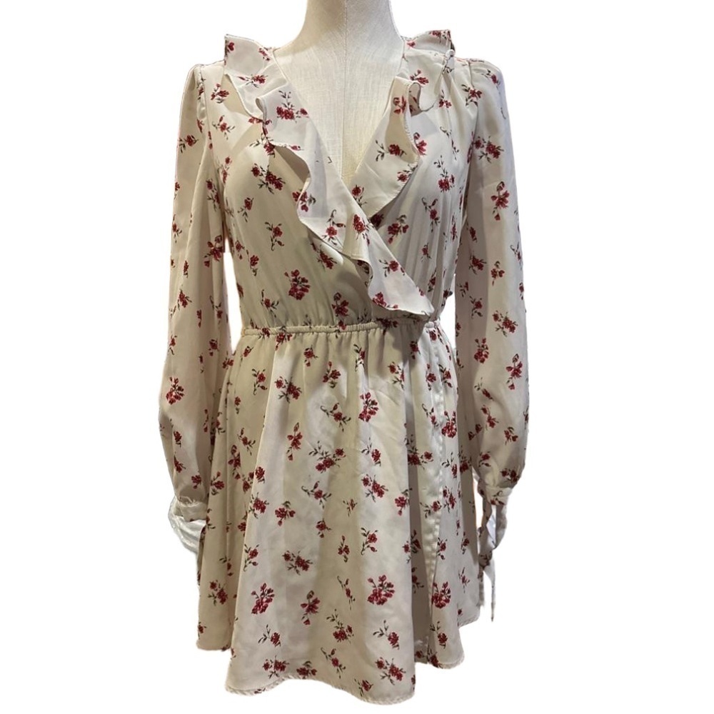 Moon River Cream Floral Dress